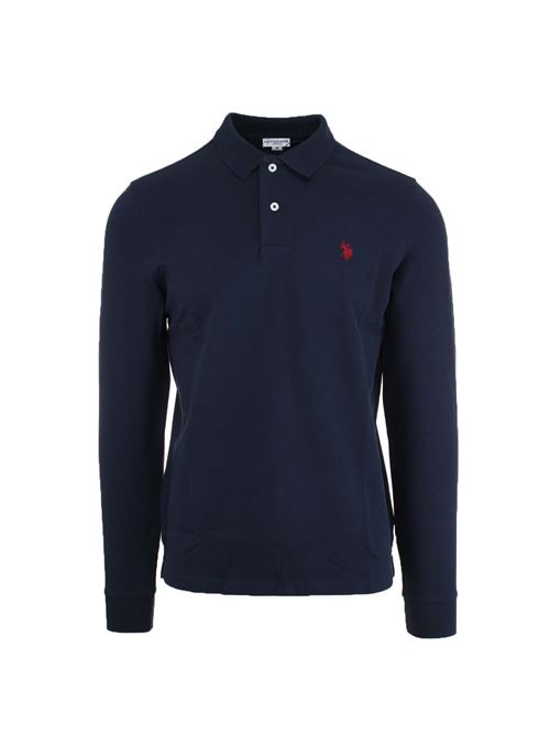 Polo manica lunga in pi con logo US Polo Assn | Polo | 770030394179
